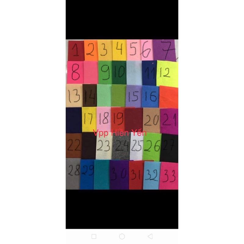 Vải dạ nỉ khổ 45x45cm và 90x90cm