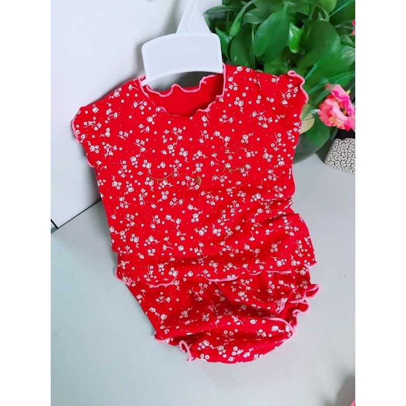 Đồ sơ sinh (được lựa mẫu), bộ thun, chất mát, đồ bộ sơ sinh bé gái