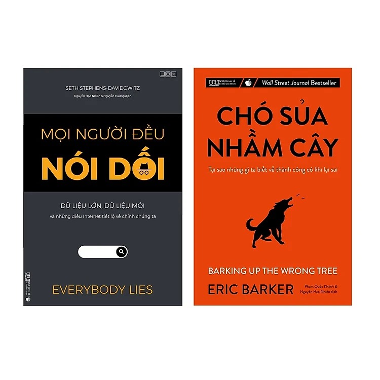 Hình ảnh Combo Đột phá quan niệm - Tại sao những gì bạn biết có khi lại sai? (Mọi người đều nói dối - Chó sủa nhầm cây + hộp) (Tái bản)