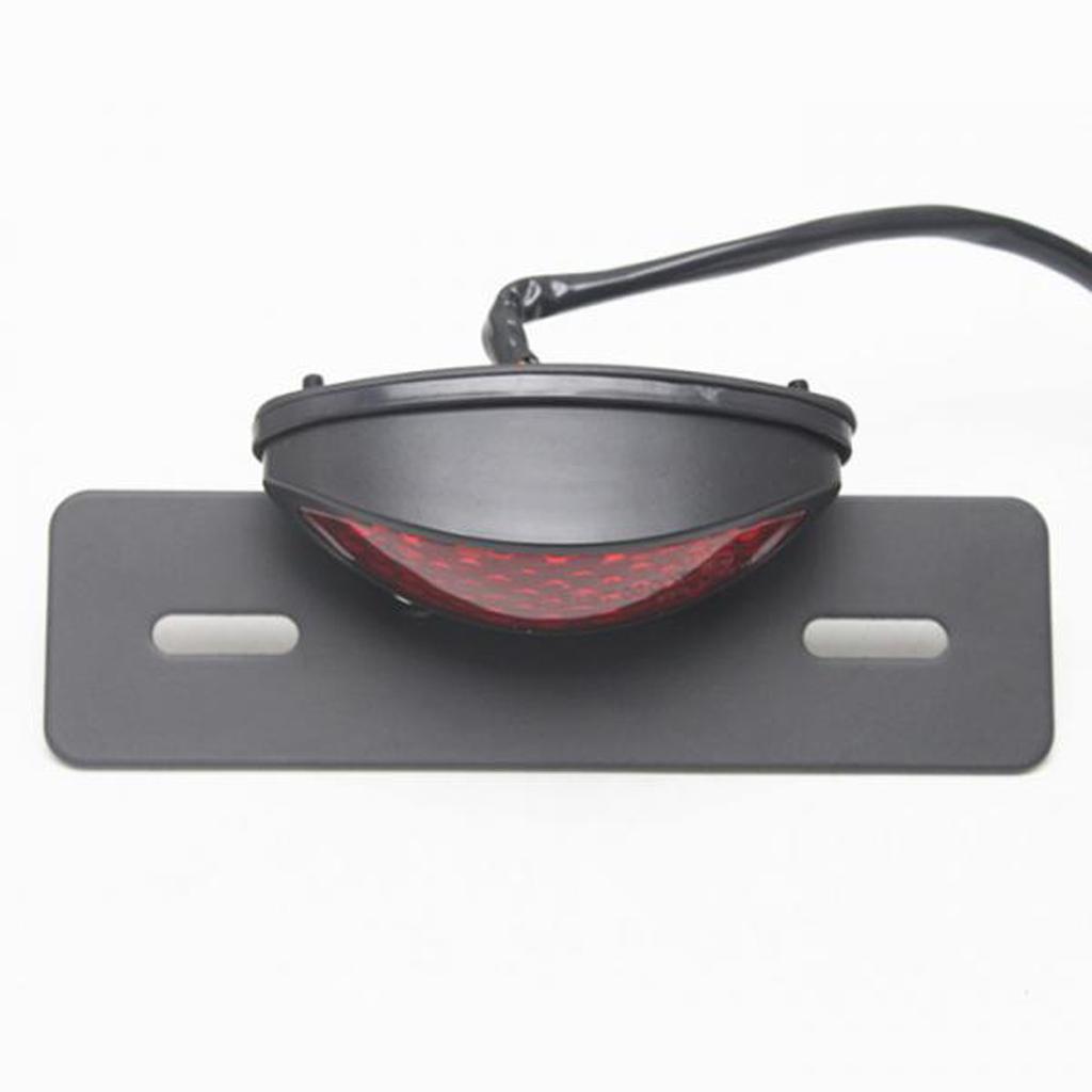 12V 14-LED Motorcycle Turn Signal Brake License Plate Integrated Tail Light