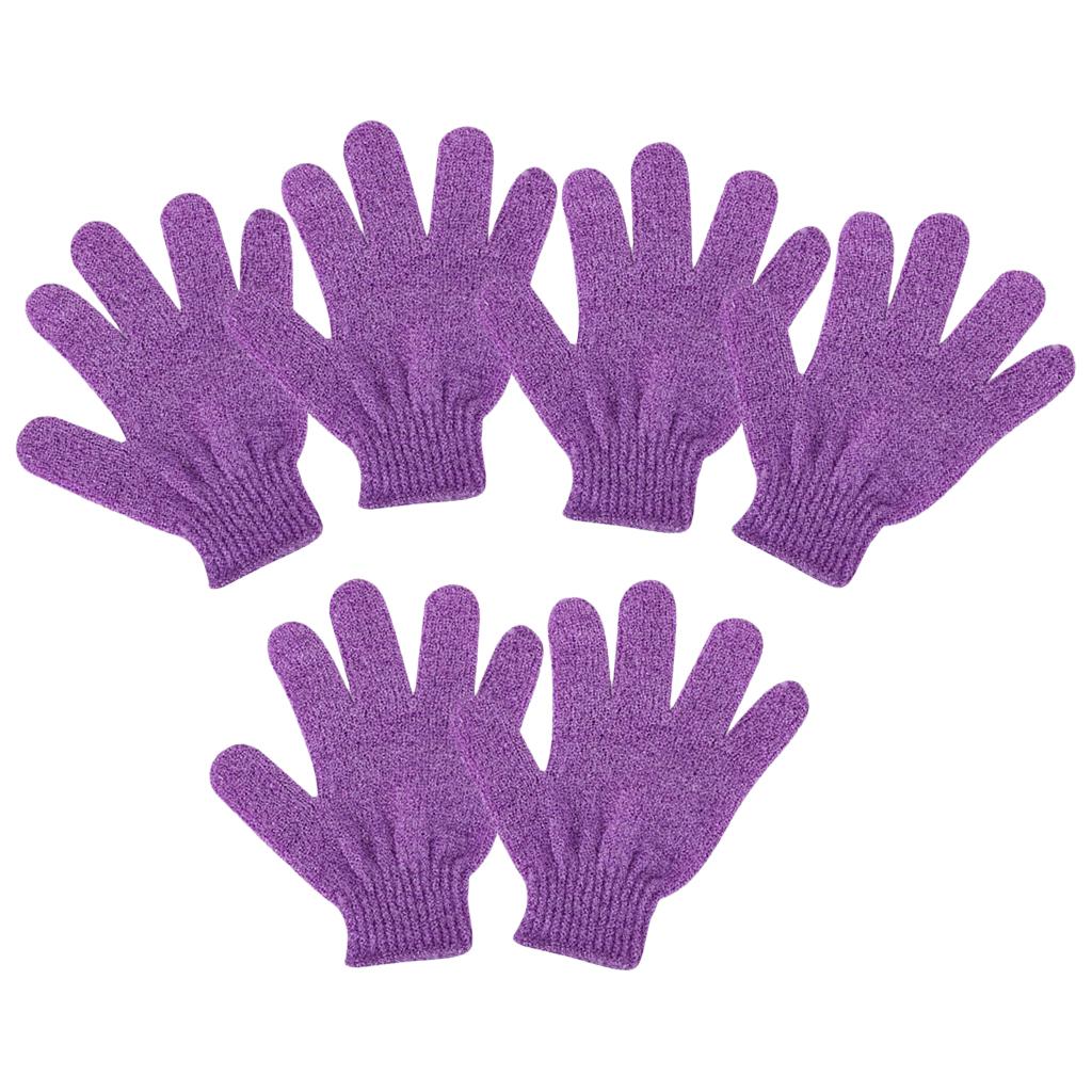 6 Miếng Tẩy Tế Bào Chết Toàn Thân Găng Tay Tắm Bath Massage Spa Mitts