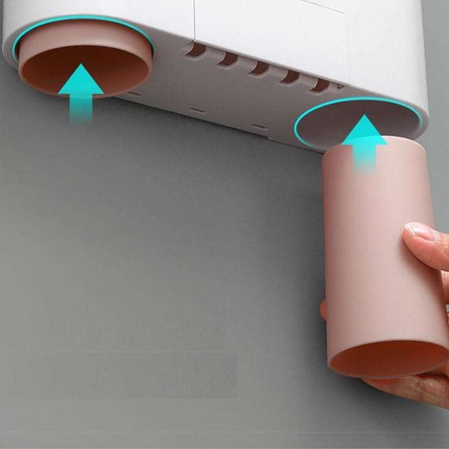 Bộ 2 Nhả Kem Đánh Răng ECOCO Cao Cấp Kèm 4 cốc