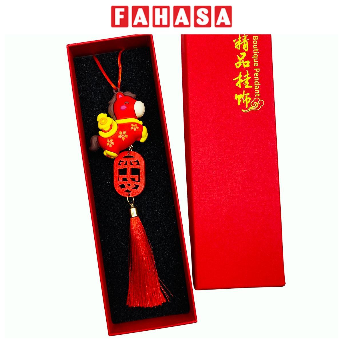 Móc Treo Hình Ngựa Kèm Hộp - Trang Trí Tết - PAM01 - Màu Đỏ