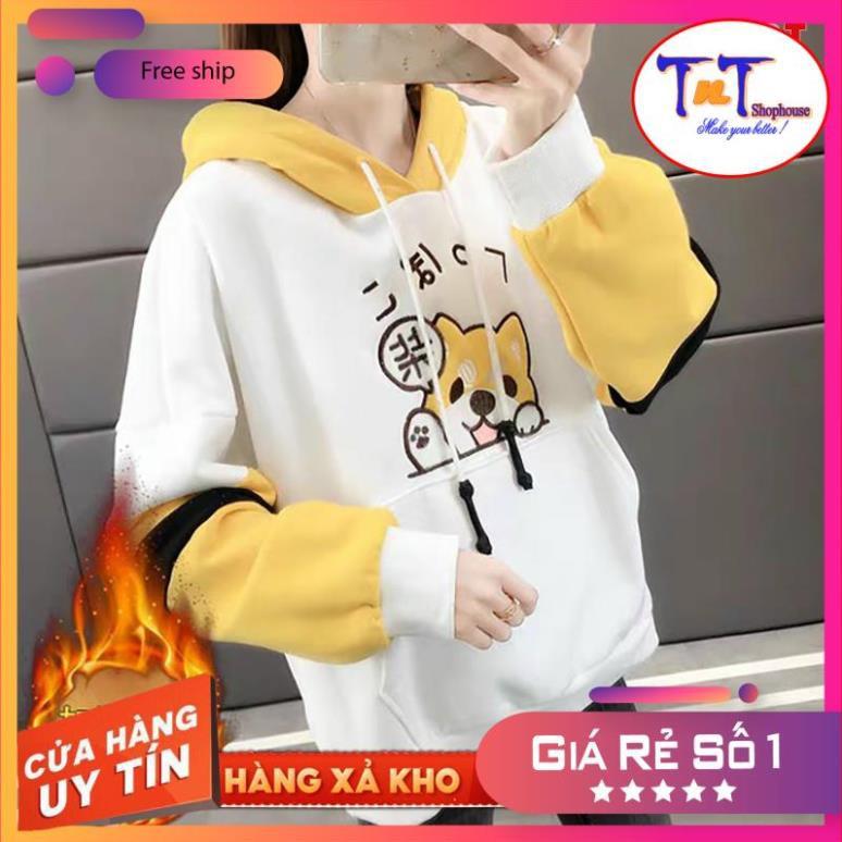 KN01 ÁO KHOÁC NỈ HOODIE CHÚ CHÓ SHIBA KUTE CÁ TÍNH, CHÓNG TIA UV, BỤI BẨN CỰC TỐT