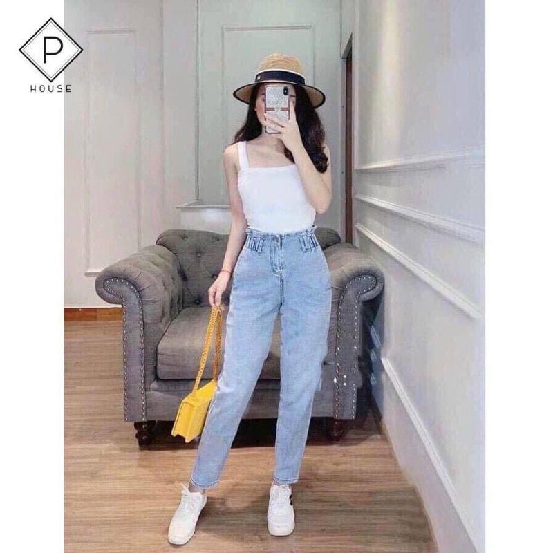 Quần baggy nữ lưng thun