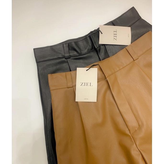 ZIEL Quần shorts da cá tính có lớp lót | Vegan Leather Shorts