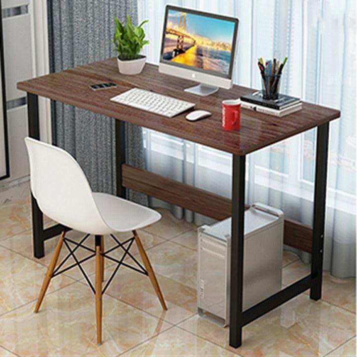 Bàn Làm Việc, Bàn Học Gỗ, Chân Sắt Dùng Cho Văn Phòng, Học Bài, Để Máy Tính Cho Sinh Viên Chất Liệu Cao Cấp
