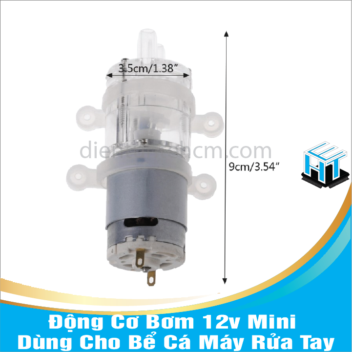 Động Cơ Bơm 12v Mini Dùng Cho Bể Cá ,Máy Rửa Tay
