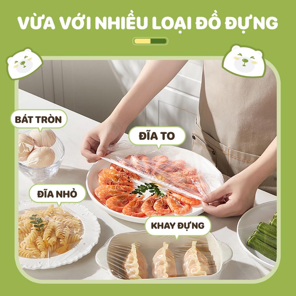 Túi bọc thực phẩm treo tường TOPGIA, chất liệu PE an toàn, chun siêu dai và đàn hồi cao