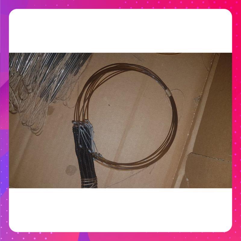 1 bộ giò cỏ khô 20 vòng dài 2 mét, bẫy cúm núm , gà đồng , làm từ cước nhật,khoen đồng,mua về là sử dụng