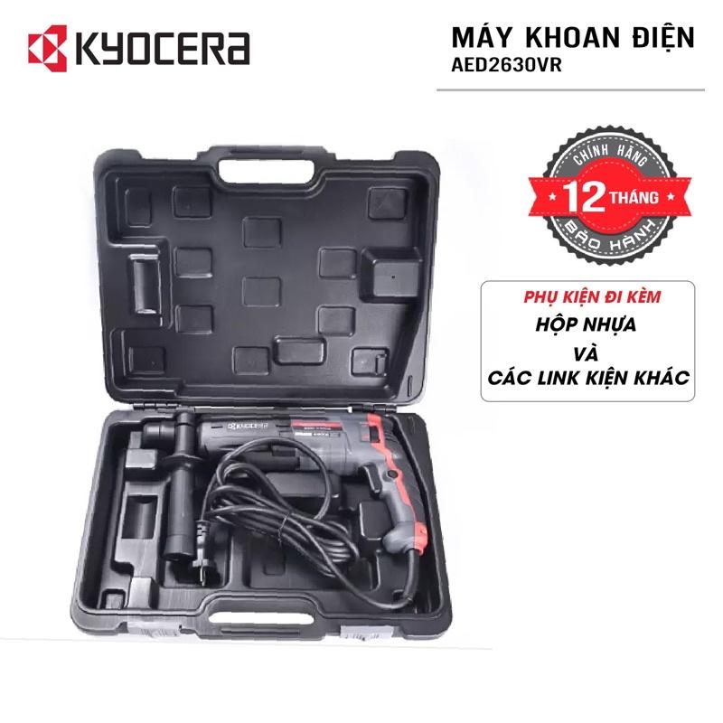 Máy khoan động lực cầm tay 3 chức năng điện 830W KYOCERA - AED2630VR (Kèm Linh kiện khác)