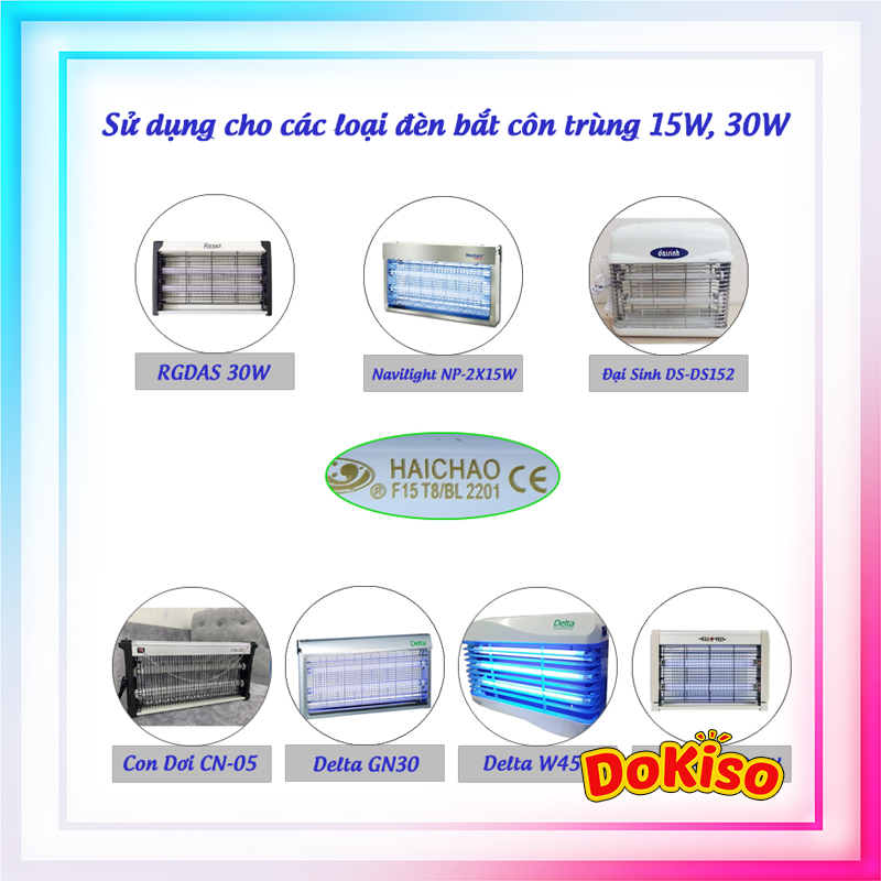 Bóng đèn bắt muỗi HAICHAO đủ loại công suất cho các loại đèn bắt muỗi và côn trùng