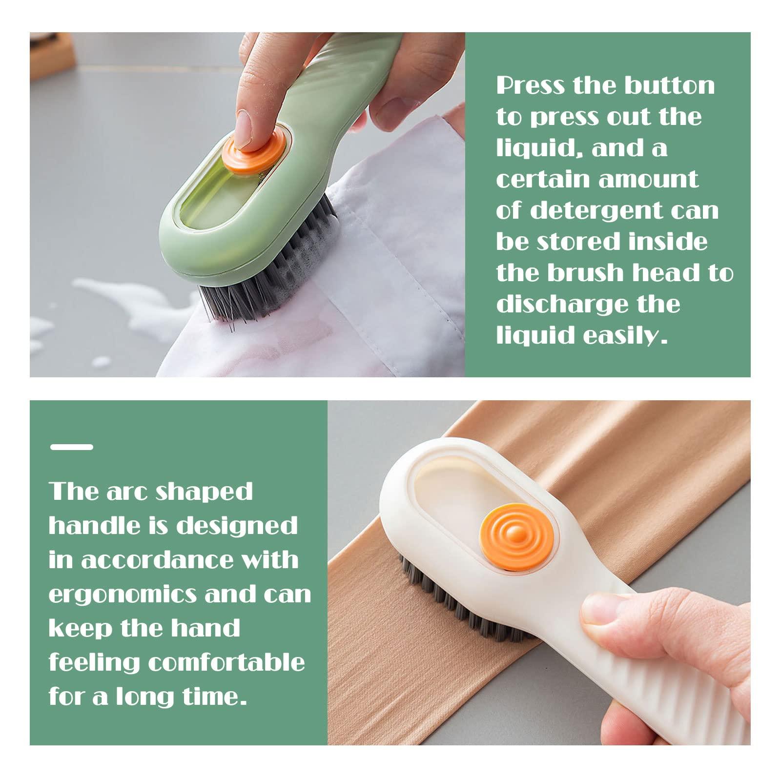 2 miếng bàn chải làm sạch hộ gia đình với lông mềm, bàn chải giày lỏng đa chức