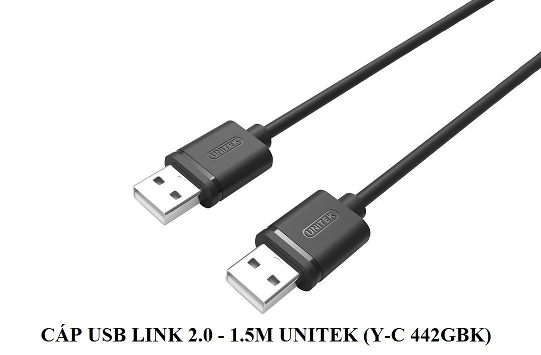CÁP USB 2 ĐẦU ĐỰC 2.0 - 1.5M UNITEK - Hàng nhập khẩu