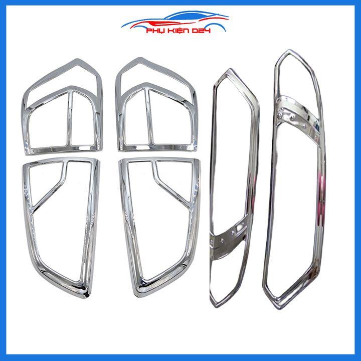 Ốp viền đèn pha hậu mạ crom Ecosport 2013-2014-2015-2016-2017, 2018-2019-2020 chống trầy trang trí bảo vệ xe
