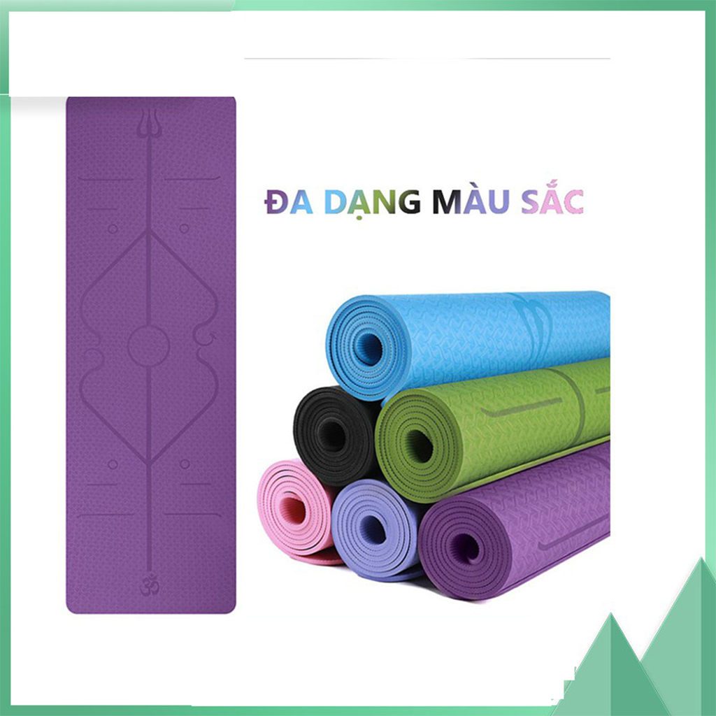 THẢM TẬP YOGA LOẠI 2 LỚP 6mm – XỊN ĐẸP CHỐNG CHƠN TRƯỢT - Hàng Loại 1 Chất Lượng Tuyệt Hảo