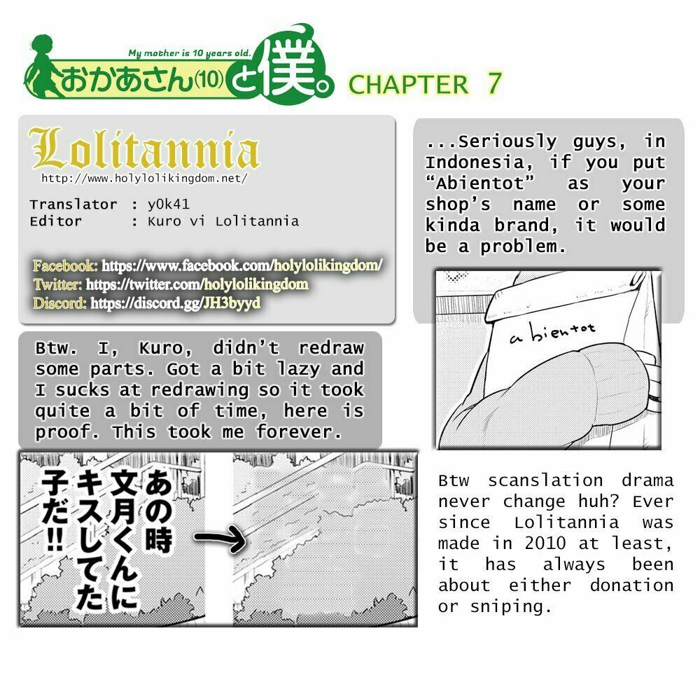 my mother is 10 years old chapter 7 1