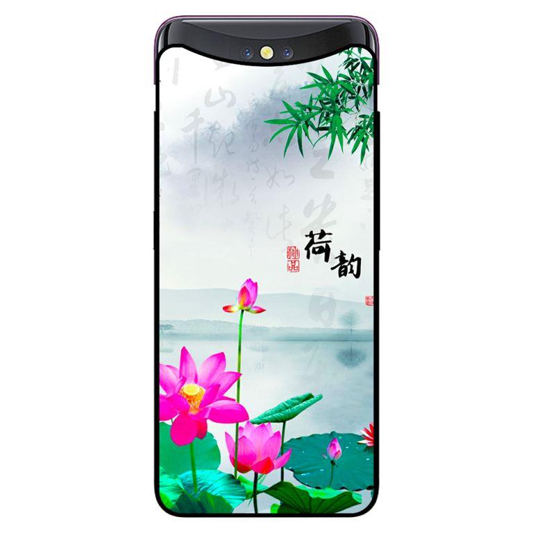 Ốp in cho Oppo Find X Sen Hồng - Hàng chính hãng