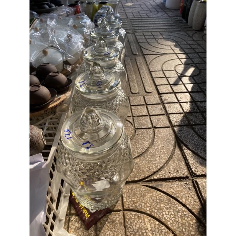 Bình ngâm thủy tinh kim cương đủ size