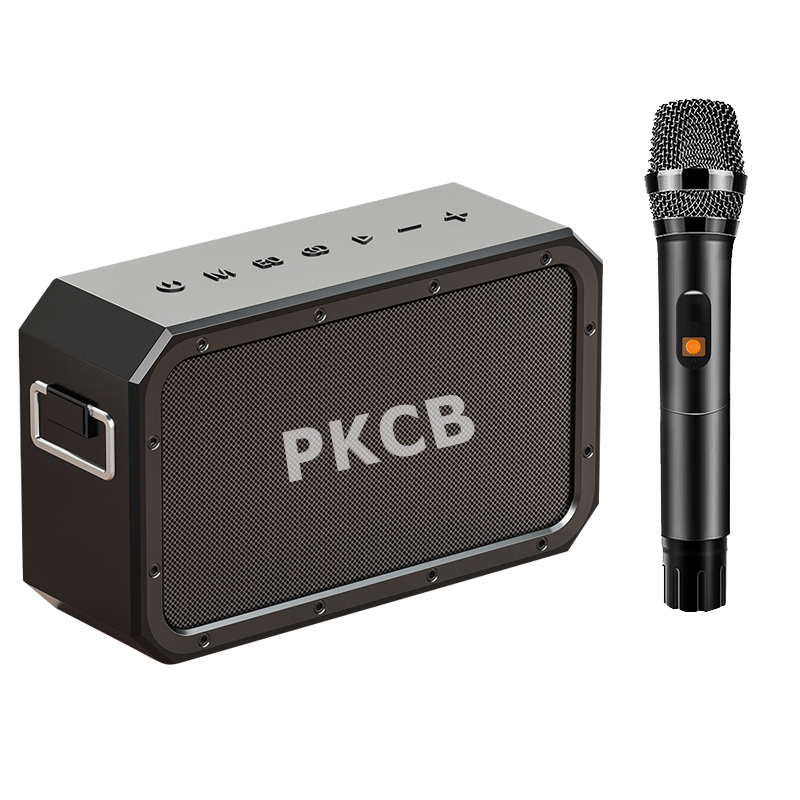 Bộ Loa Bluetooth không dây nghe nhạc, micro bluetooth không dây hát Karaoke cao cấp 120W công suất lớn Super Bass có cổng usb, thẻ nhớ, line 3.5mm pin 15600MAH sạc Type C Chip DSP loa kết nối TWS lên 240W Hàng Chính Hãng PKCB