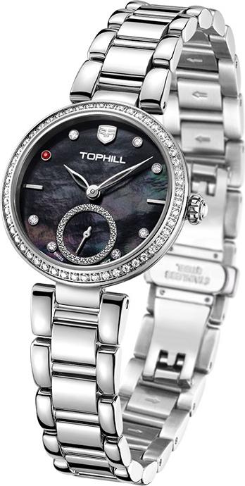 Đồng hồ nữ mặt xà cừ Thụy Sĩ TOPHILL TE052L.S1187