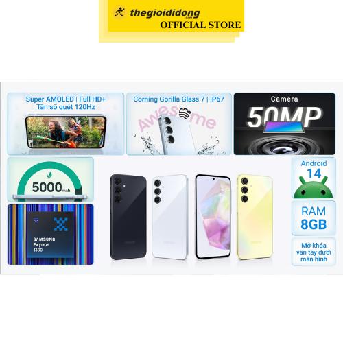 Điện thoại Samsung Galaxy A35 5G 8GB/256GB - Hàng Chính Hãng