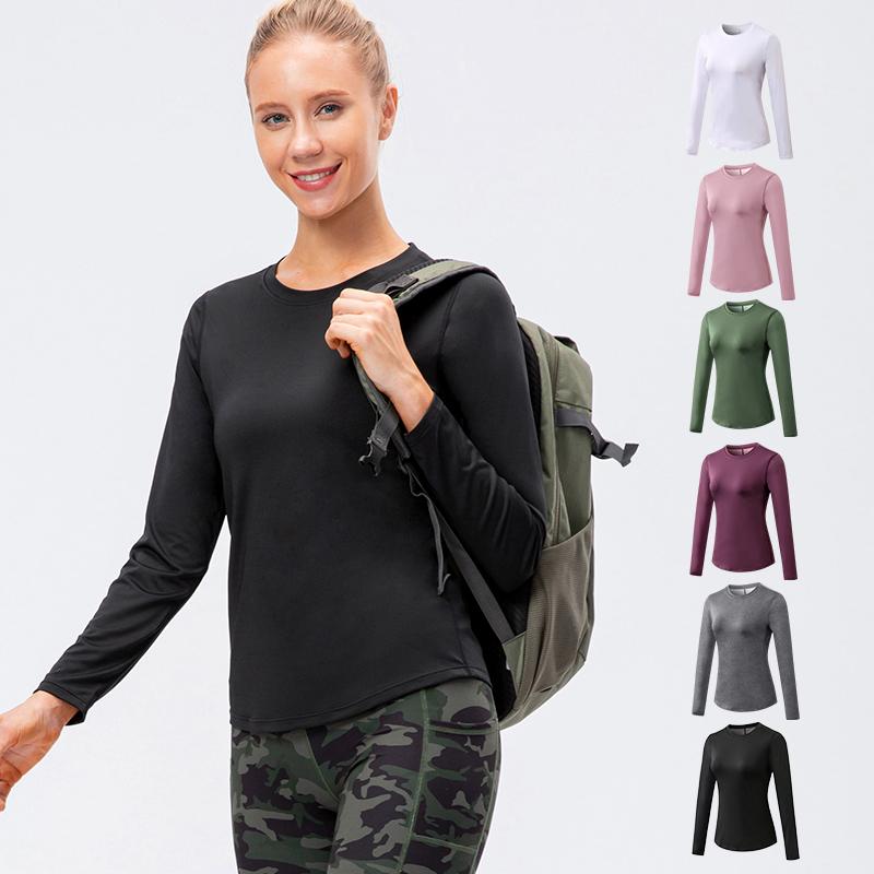 Thu Nhiệt Dài Tay Tập Yoga Áo Thể Thao Hàng Đầu Chạy Áo Thun Mùa Đông Nhiệt Đồ Lót Thoáng Lưới Tập Gym Femme Quần Tây