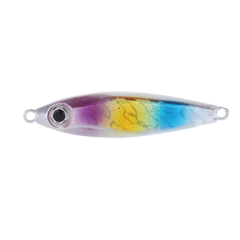 Metal Fishing Lure Jigging Iron Plate Micro Jig Hard Fishing Lures 30g 6CM
