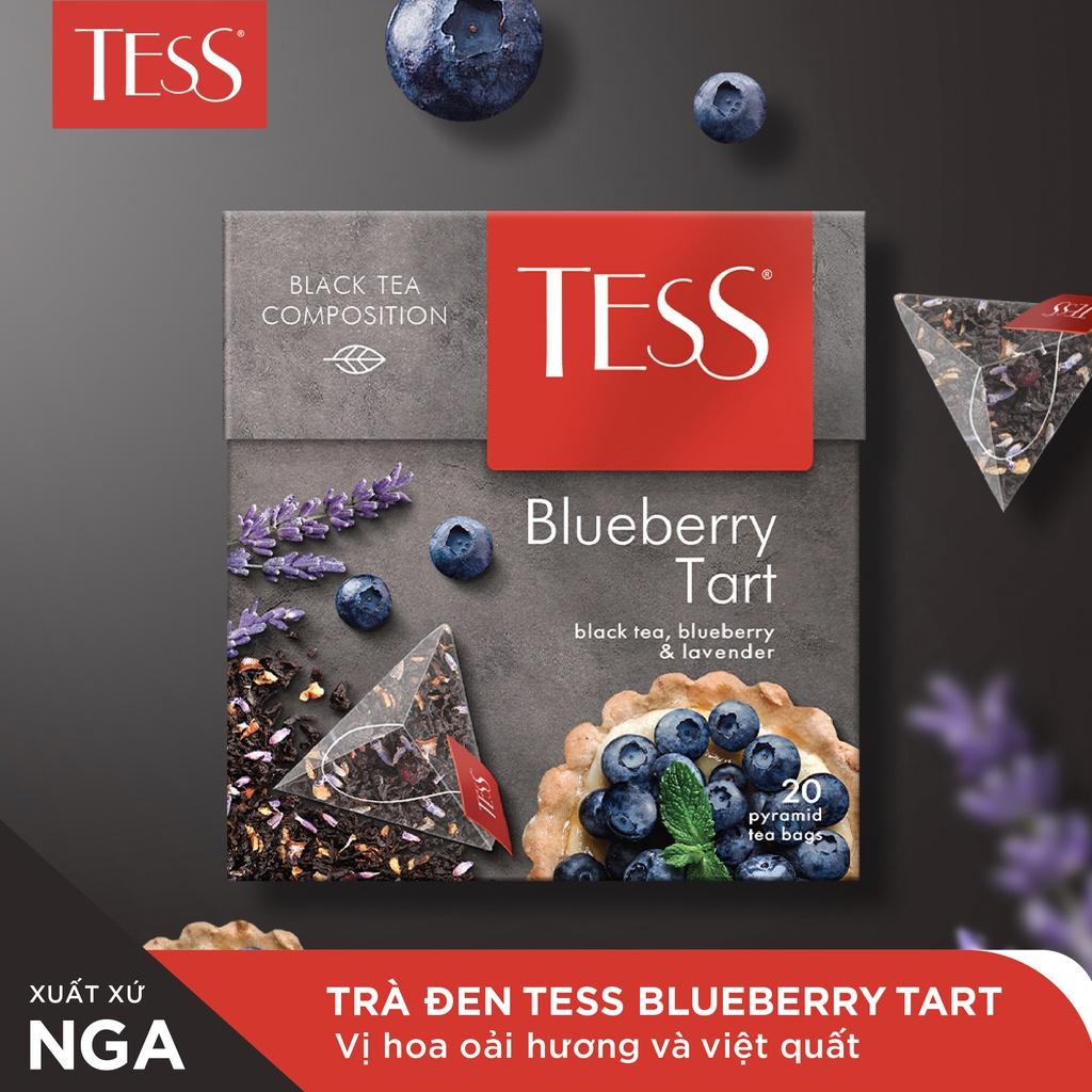 Trà đen Tess Blueberry Tart vị hoa oải hương và việt quất 20 gói/hộp