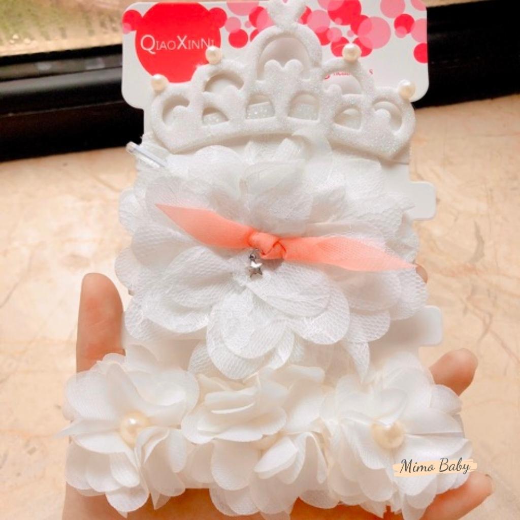 Set 3 băng đô cho bé - Voan 4 mẫu BD58 Mimo Baby
