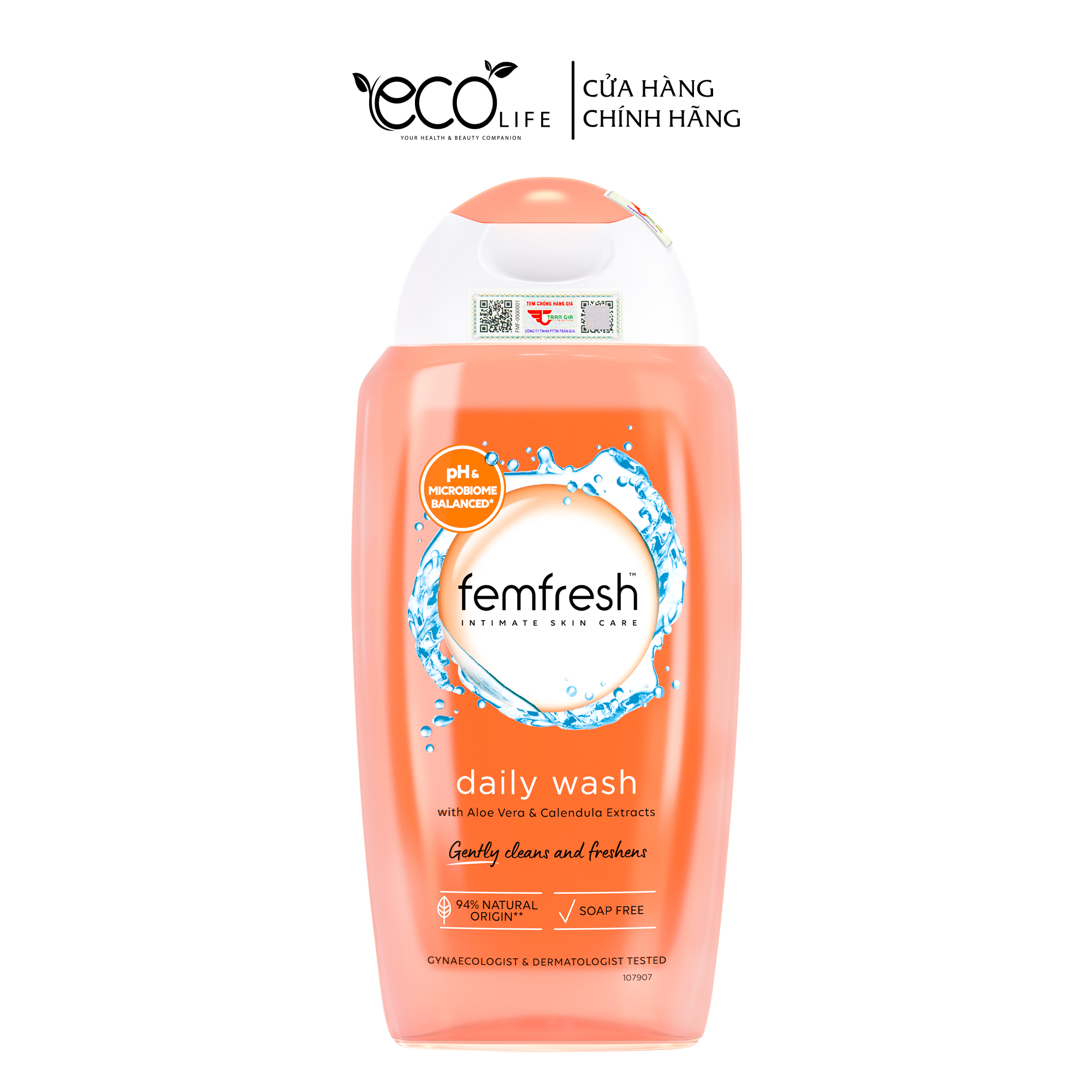 Dung dịch vệ sinh phụ nữ hàng ngày Femfresh Intimate Wash 50ml / 150ml / 250ml (Màu Hồng / Xám / Cam)