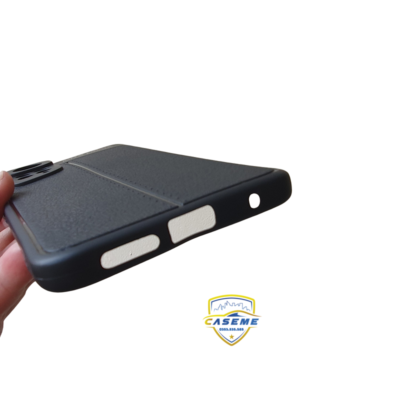 Ốp lưng cho Xiaomi Redmi Note 11S silicon giả da, chống sốc Auto Focus - Hàng Chính Hãng