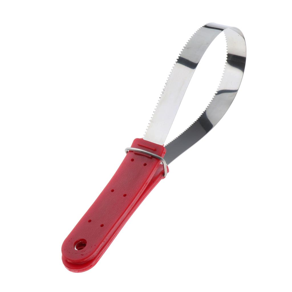 Stainless Steel Animal Equine Sweat Scraper Shedding Blade Random Color