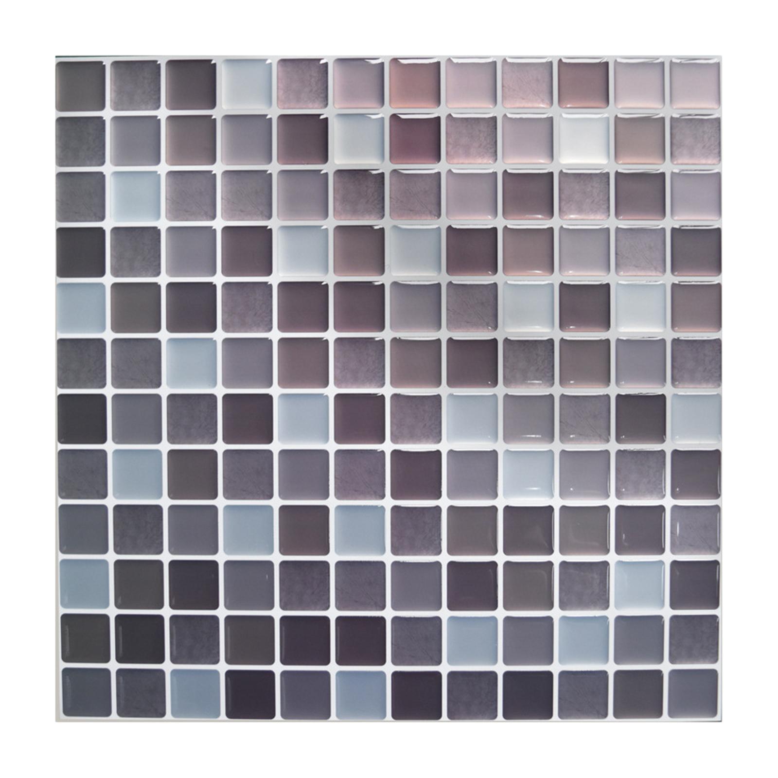 Wall Tile Sticker Waterproof Wallpaper for Home Bathroom Kitchen Decor