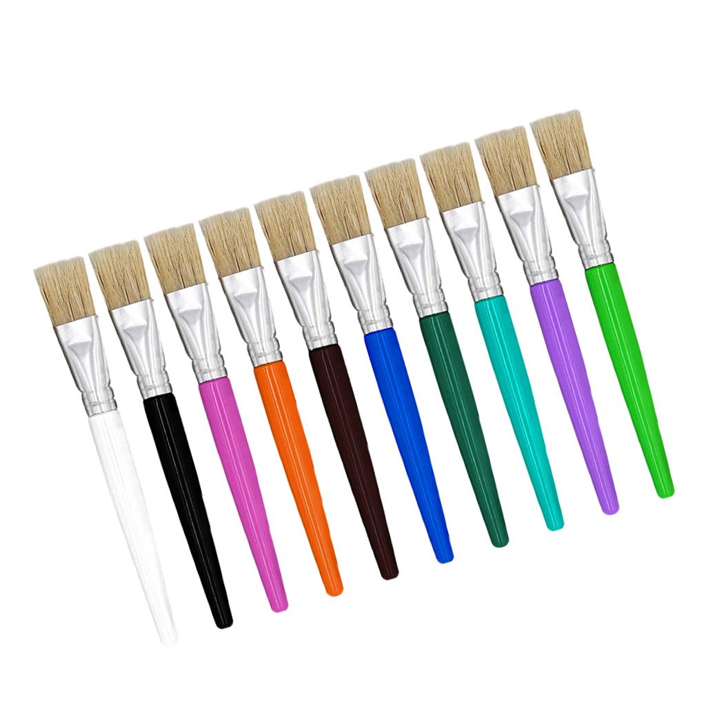 10/20Pcs Kids Artist Paint Brushes for Watercolor Oil Acrylic Painting Arts Tool