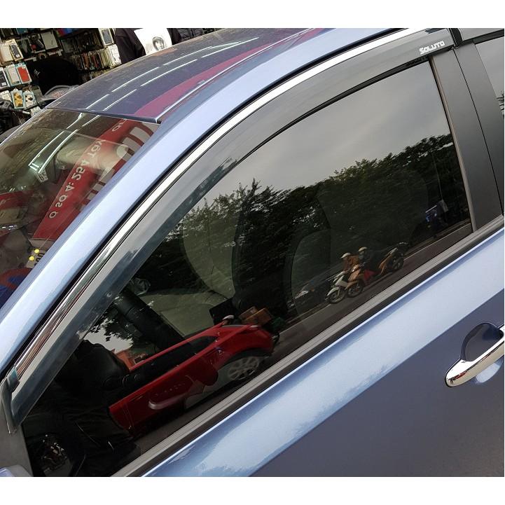 Bộ vè che mưa Kia Soluto chỉ mạ Crom cao cấp