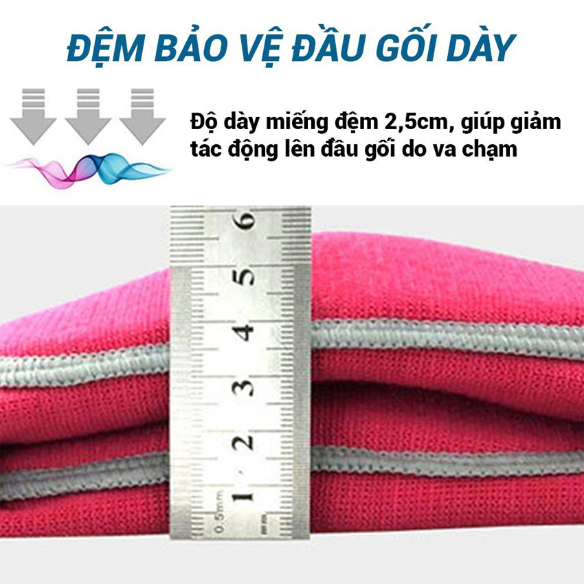 Đai Bảo Vệ Đầu Gối, Miếng Đệm Đầu Gối, Bó Gối - YOGA QG, Miếng Lót Đệm Dày, Co Giãn Tạo Cảm Giác Thoải Mái Khi Sử Dụng, Tránh Va Đập, Trầy Xước Đầu Gối - Hàng chính hãng