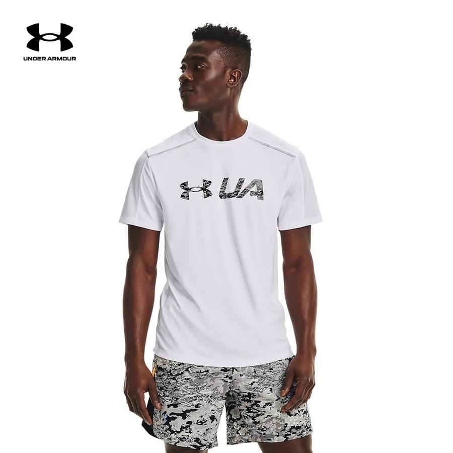 Áo thun tay ngắn thể thao nam Under Armour RUN GRAPHIC PRINT FILL - 1365696-100