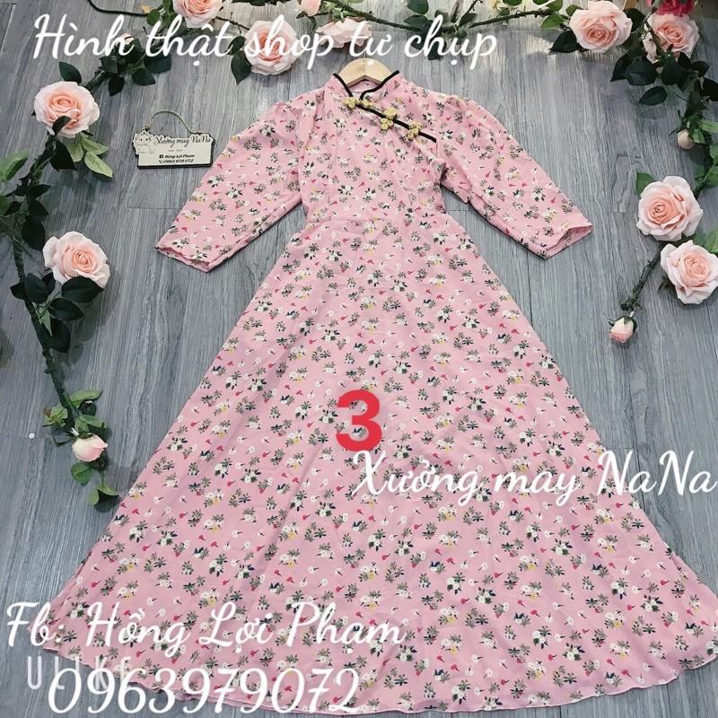 Đầm cổ tàu form xoè dễ thương