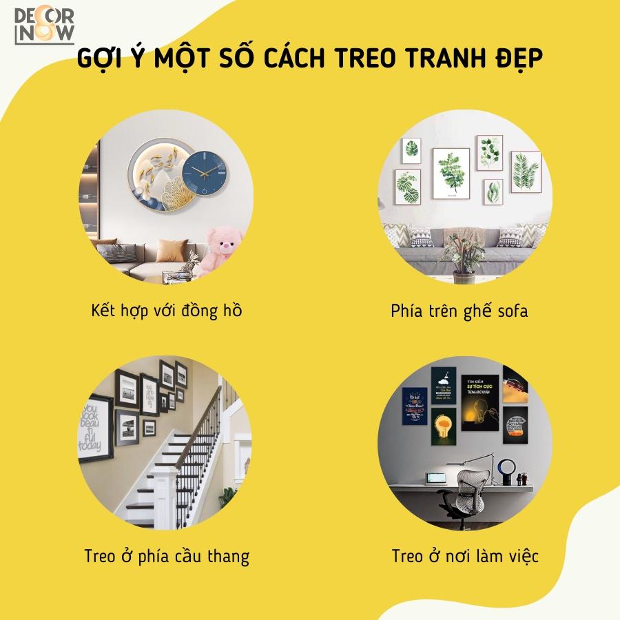 Tranh Treo Tường Slogan Động Lực CANVAS DECORNOW, Trang Trí Văn Phòng, Treo Phòng Học, Làm Việc Nhiều Mẫu DCN-37