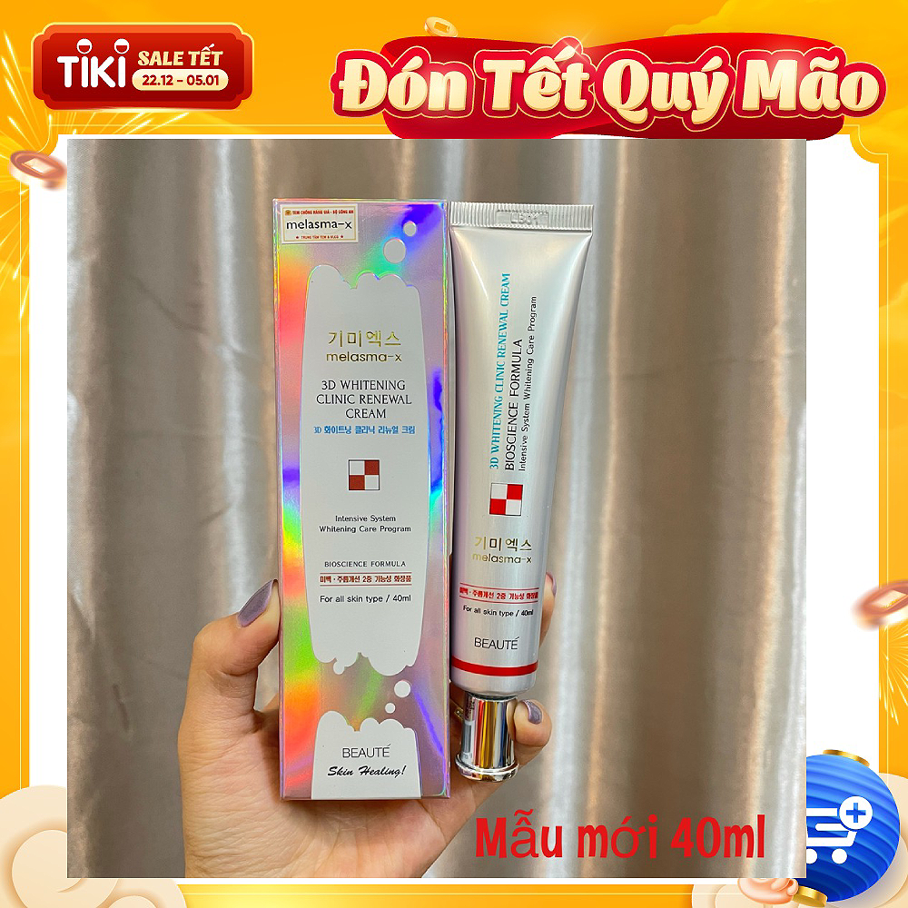 Kem Hỗ Trợ Giảm Thâm Nám Và Tàn Nhang Melasma-X 3D Whitening Clinic Cream