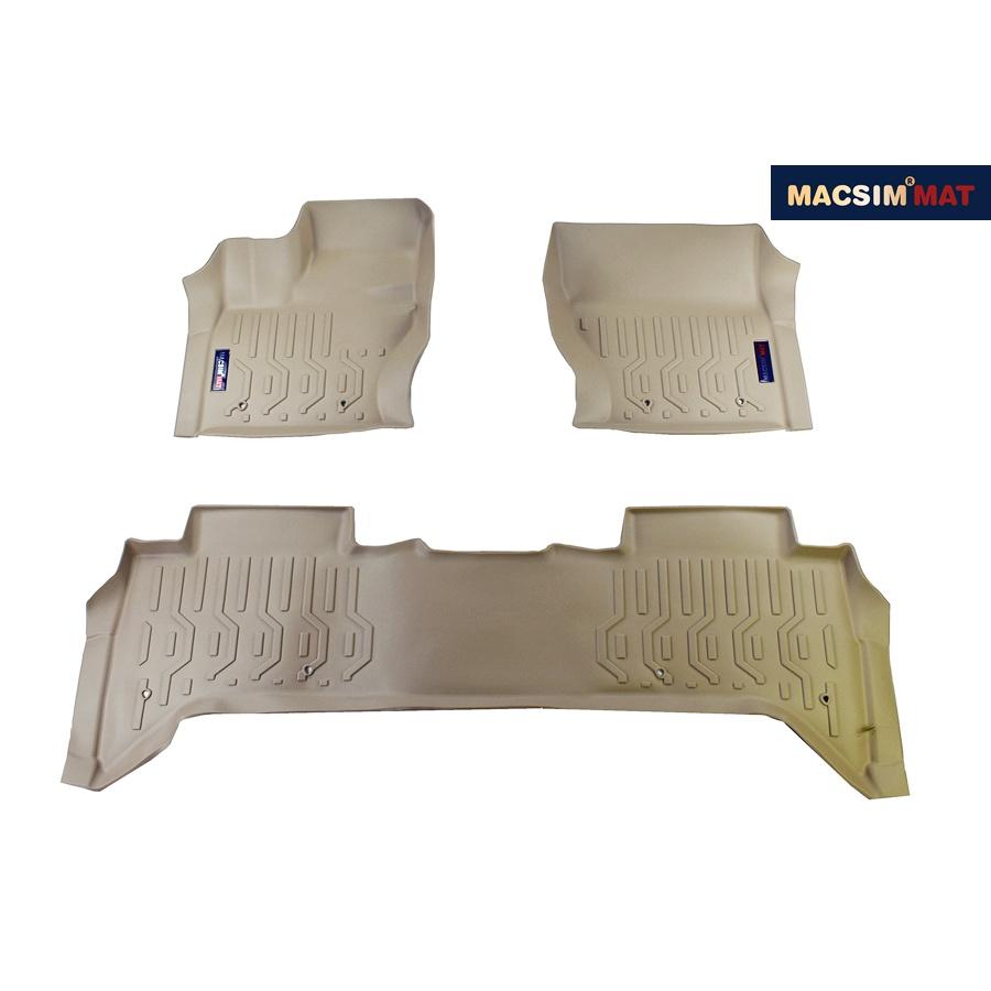 Thảm lót sàn xe ô tô Land Rover range rover 2011-2018 Nhãn hiệu Macsim chất liệu nhựa TPV cao cấp màu be