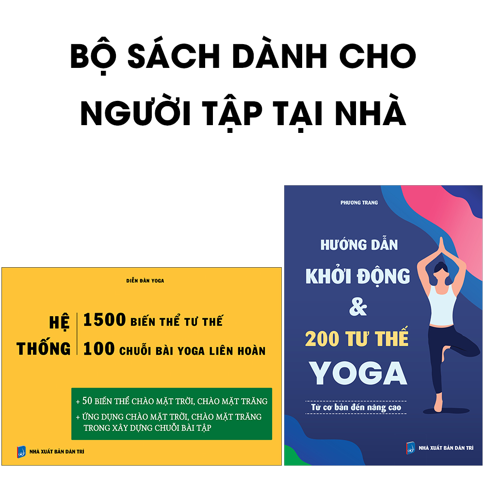 Hình ảnh Combo sách Tự tập yoga tại nhà