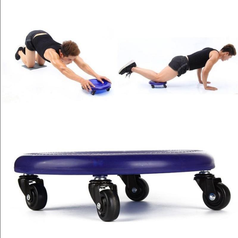 Abdominal Wheel Roller Workout AB Muscle Exerciser Fitness Equipment Yellow