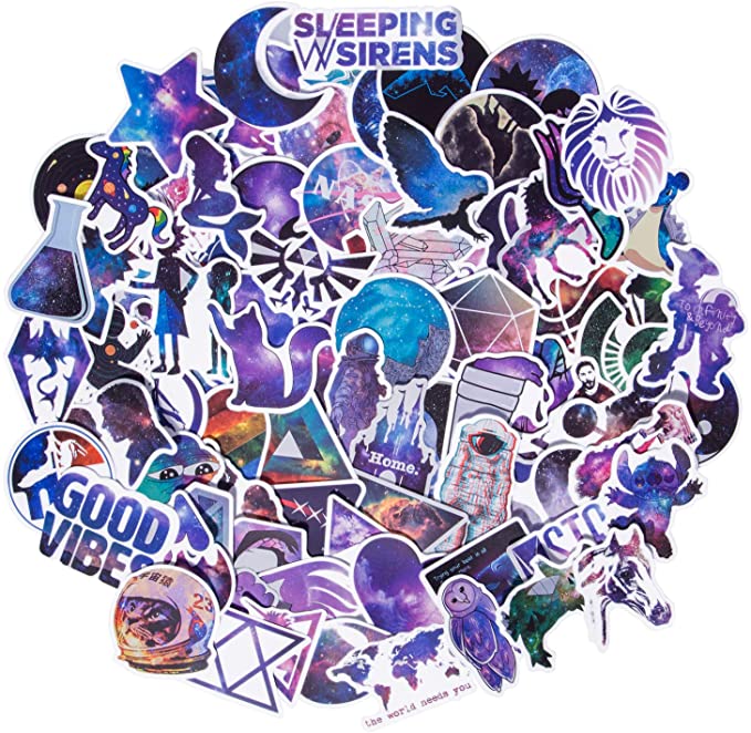 Set 60 Sticker mix tổng hợp các màu ảnh ép lụa
