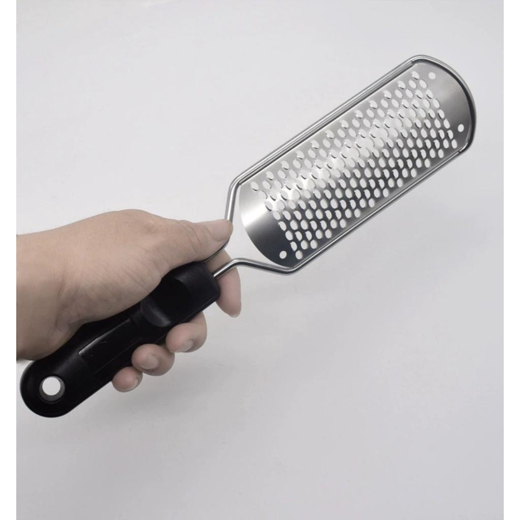 Chà gót cầm tay inox và thép trắng.. tiện lợi chà da chết chân tay móng nail