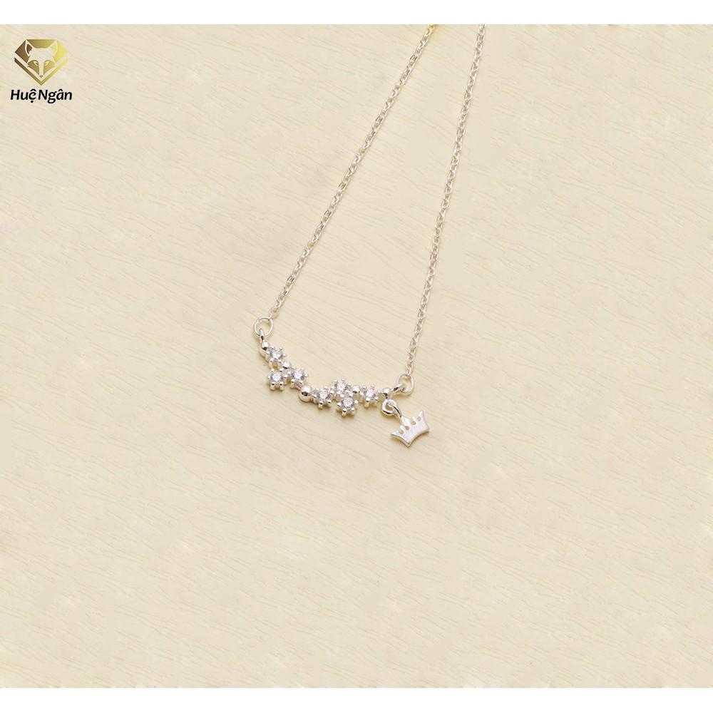 Dây chuyền bạc Ý 925 Huệ Ngân - Nhành hoa PP1465