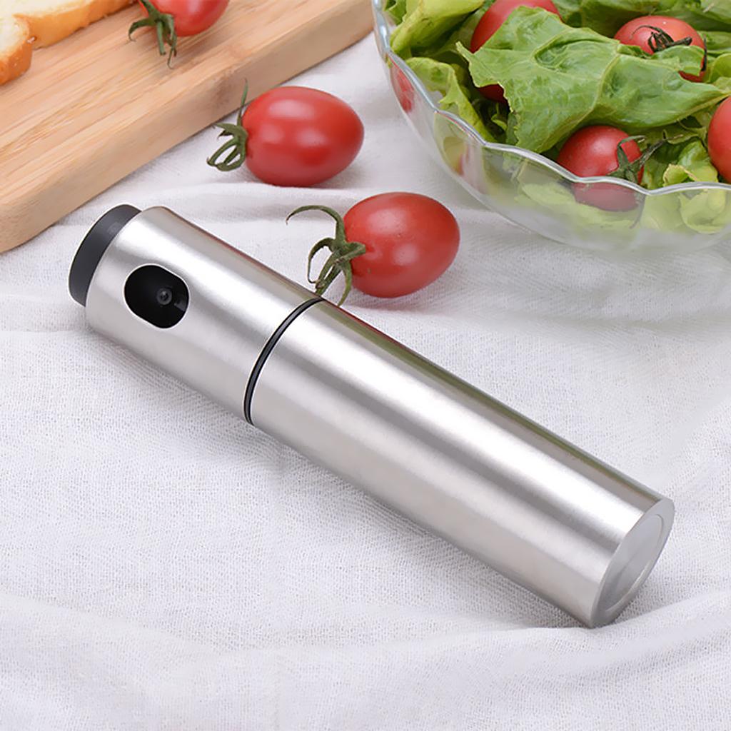Olive Spray Stainless Steel Pump Fine Bottle Oil Sprayer Pot Cooking Tool 2x
