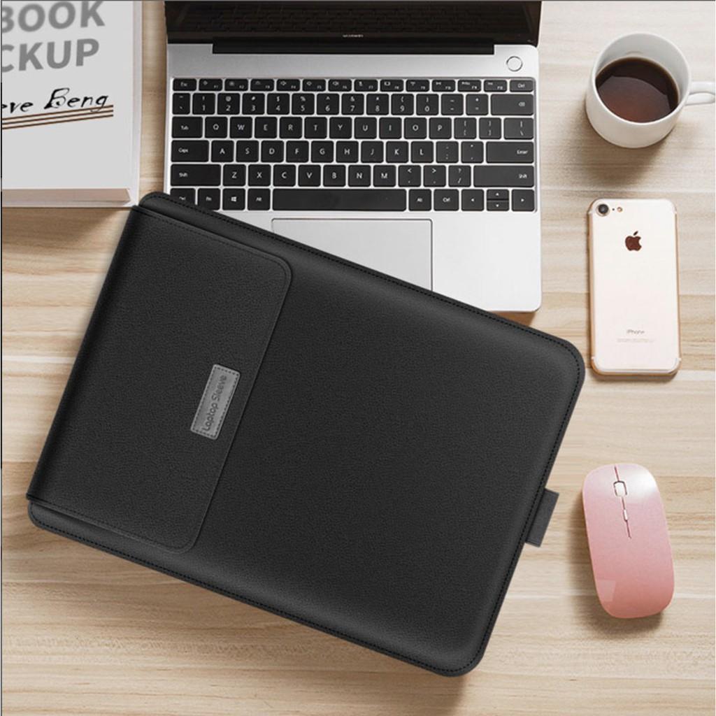 Bao da cho Laptop thế hệ mới tích hợp giá đỡ và tấm lót chuột đa năng Sleeve