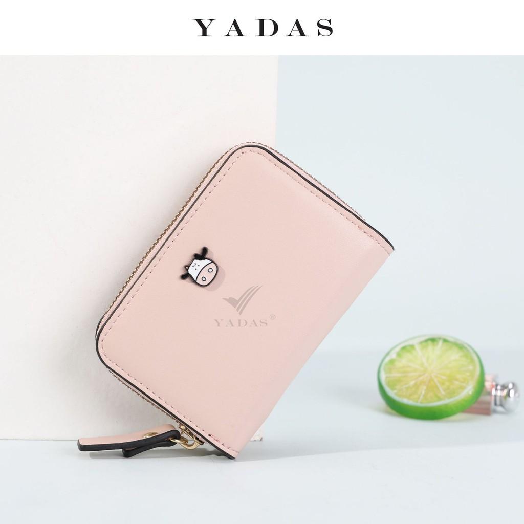 Ví bóp nam nữ mini cầm tay hình bò sữa , chất liệu da cao cấp